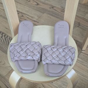 a new day Braided Slide Sandals - Light Mauve